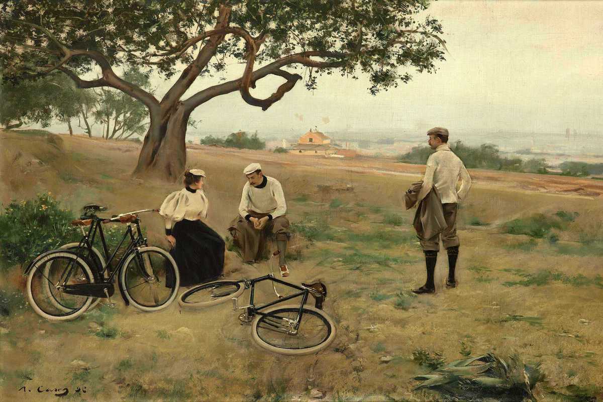 ramon-casas-el-descans-dels-ciclistes